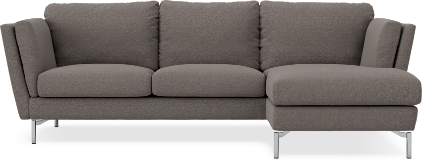 Madison Lux - 2-sits soffa med schäslong höger - Brun
