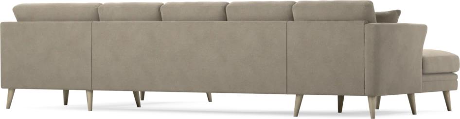 Eden - 3-sits soffa med schäslong vänster och divan höger - Beige
