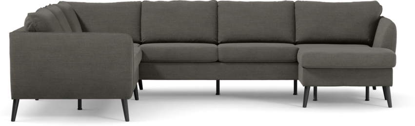 County - Hörnsoffa, 2+3-sits med schäslong höger - Grå