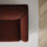 Madison Lux - 3-sits soffa med divan höger - Orange