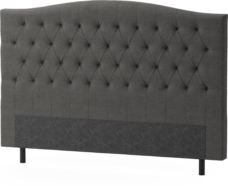 Delux Välvd - Sänggavel, 90-210 cm - Grå