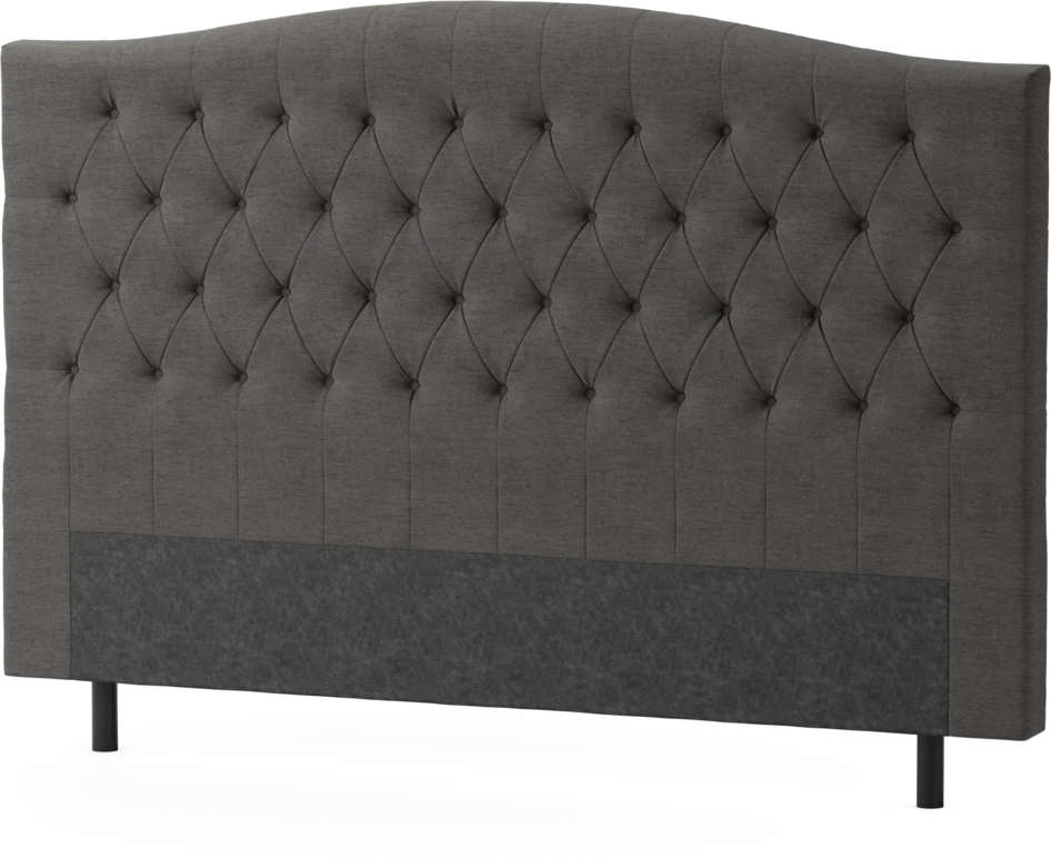 Delux Välvd - Sänggavel, 90-210 cm - Grå