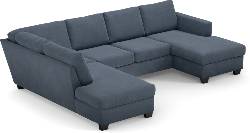 Friday - 3-sits soffa med divan vänster och schäslong höger - Blå