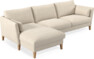 Winston - 3-sits soffa med schäslong, vändbar - Beige