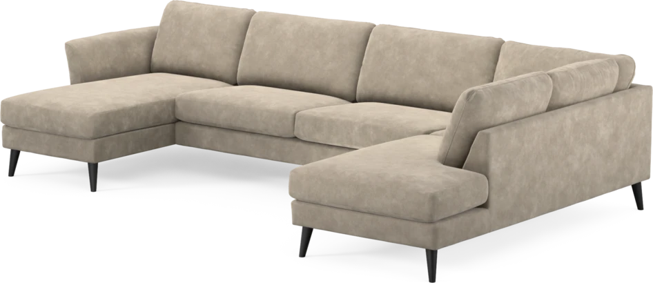 Bridge - 3-sits soffa med schäslong vänster och divan höger - Beige