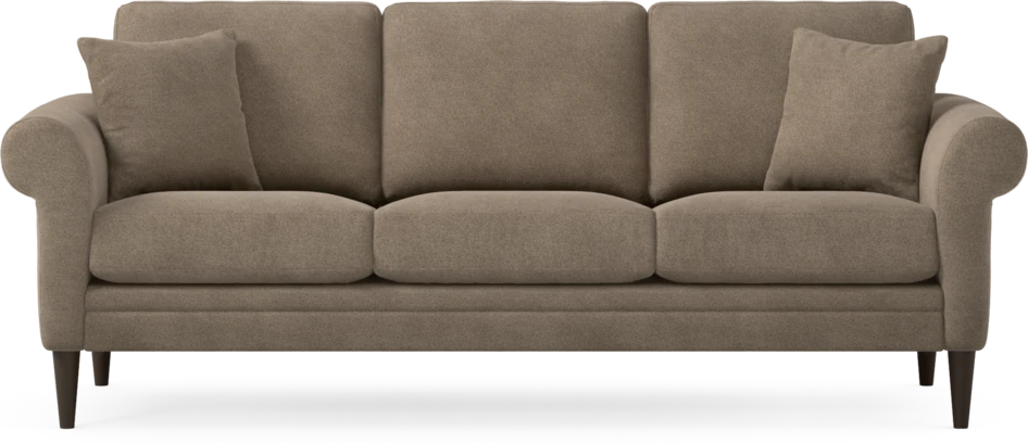 Eden - 3-sits soffa - Brun