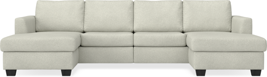 Friday - 2-sits soffa med två schäslonger - Beige