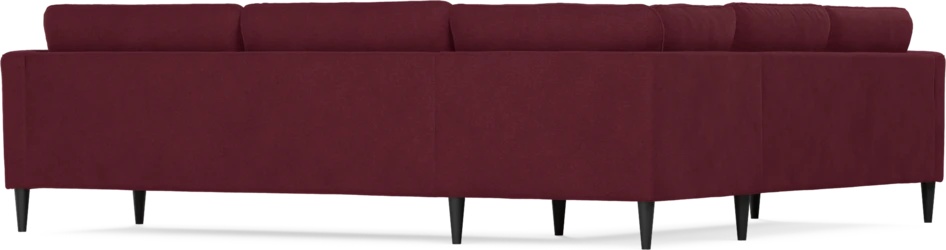Bridge - Hörnsoffa, 2+3-sits - Röd