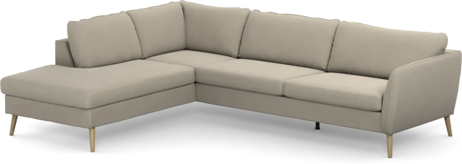 County - 2,5-sits soffa med divan vänster - Grå
