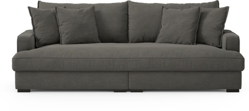 Rossi - 3-sits soffa, hel dyna - Grå