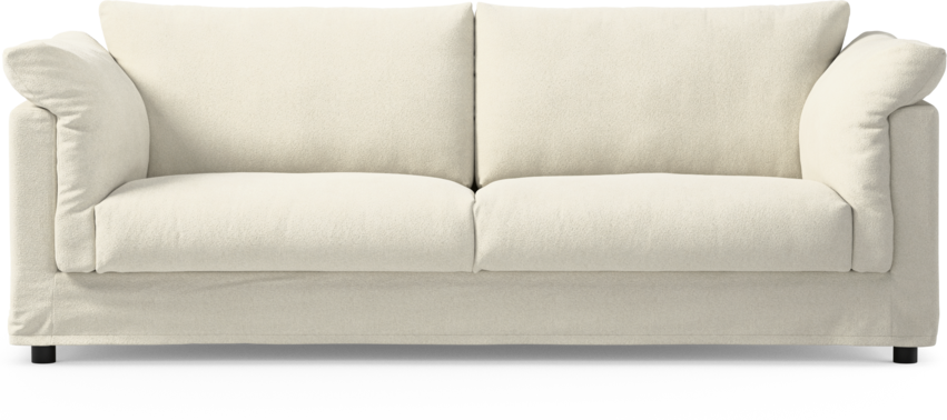 Cherrie - 3-sits soffa med kappa - Vit