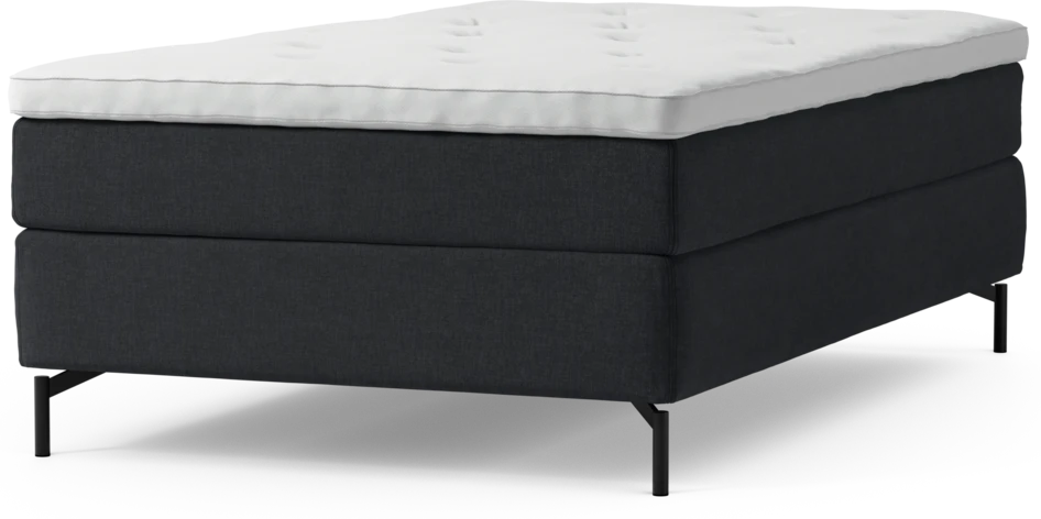 Delux Sense - Kontinentalsäng, enkelsäng 120 cm med bäddmadrass och sängben
