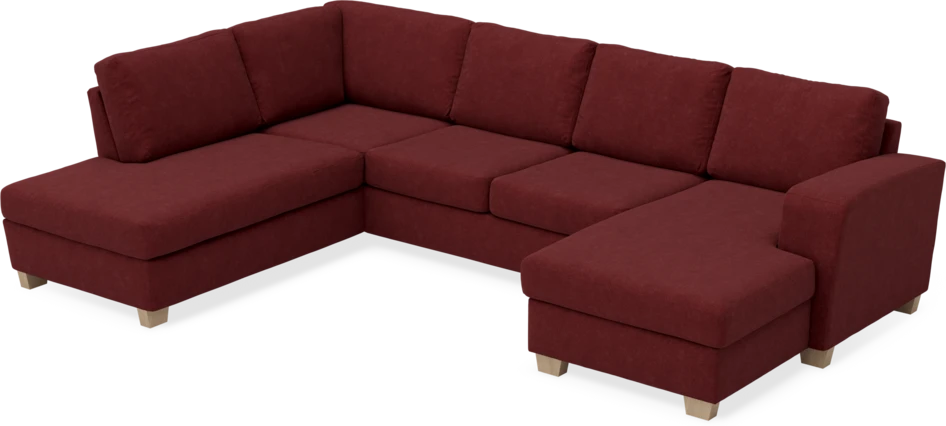 Friday - 3-sits soffa med divan vänster och schäslong höger - Rosa