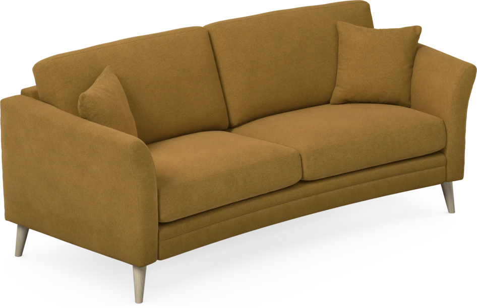 Eden - 2,5-sits soffa svängd - Gul