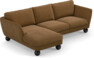 Madison Lux - 2-sits soffa med schäslong vänster - Brun