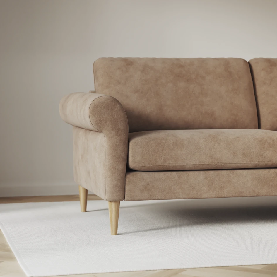 Bridge - 3-sits soffa med divan vänster och schäslong höger - Beige