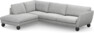 Madison - 3-sits soffa med divan vänster - Grå