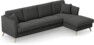 Eden - 3-sits soffa med schäslong - Svart