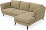 Madison Lux - 2-sits soffa med schäslong höger - Gul