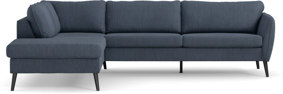 County - 2,5-sits soffa med divan vänster - Blå