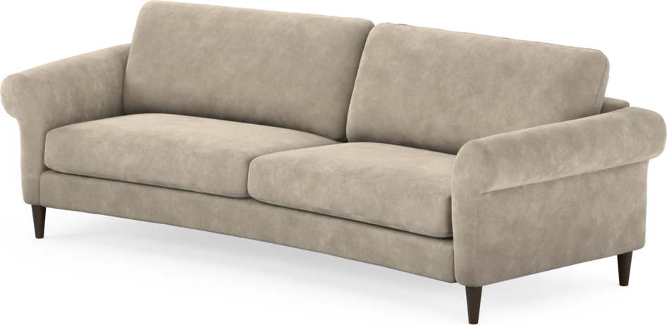 Bridge - 3-sits soffa svängd - Beige