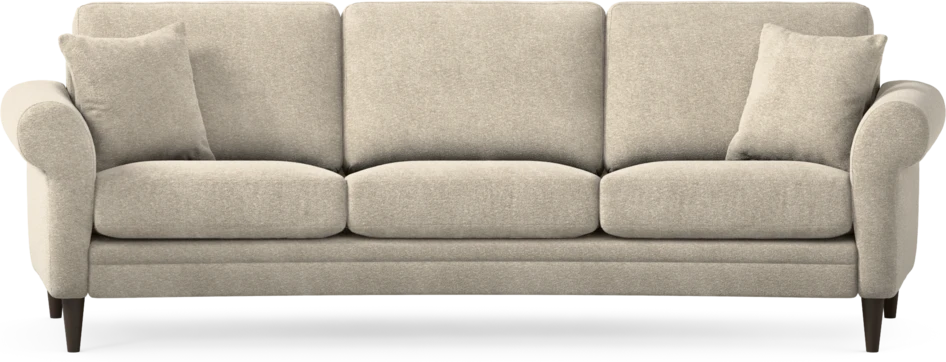 Eden - 3-sits soffa svängd - Beige