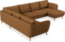 Madison Lux - Hörnsoffa med schäslong höger - Brun