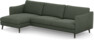 Madison Lux - 3-sits soffa med schäslong vänster - Grön