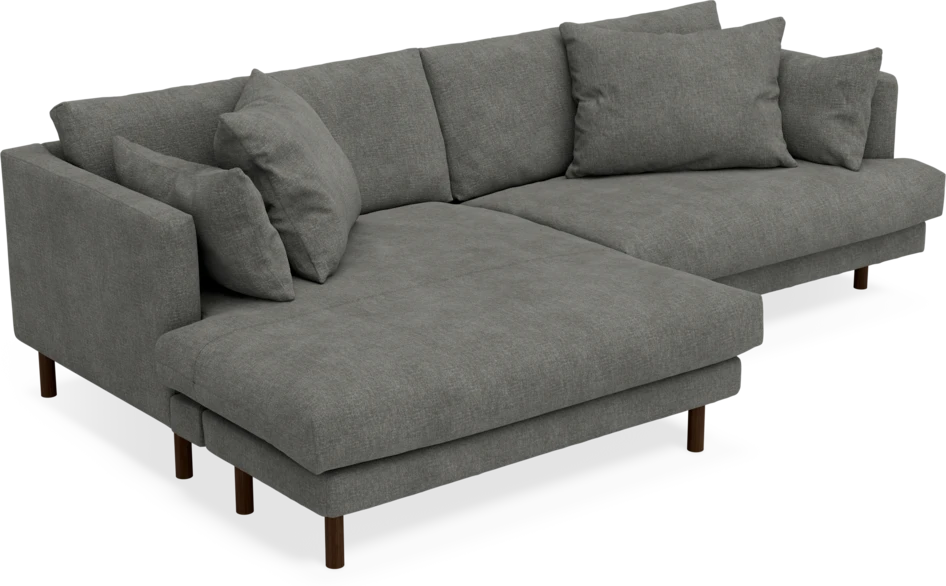 Harper - 4-sits med schäslong XL vänster - Grå