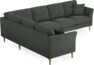 Eden - Hörnsoffa, 2+3-sits - Grön