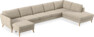 County - 4-sits soffa med schäslong vänster och divan höger - Beige