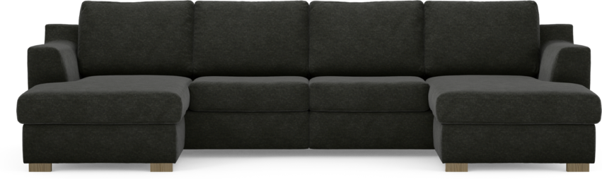 Friday - 2-sits soffa med två schäslonger - Grå