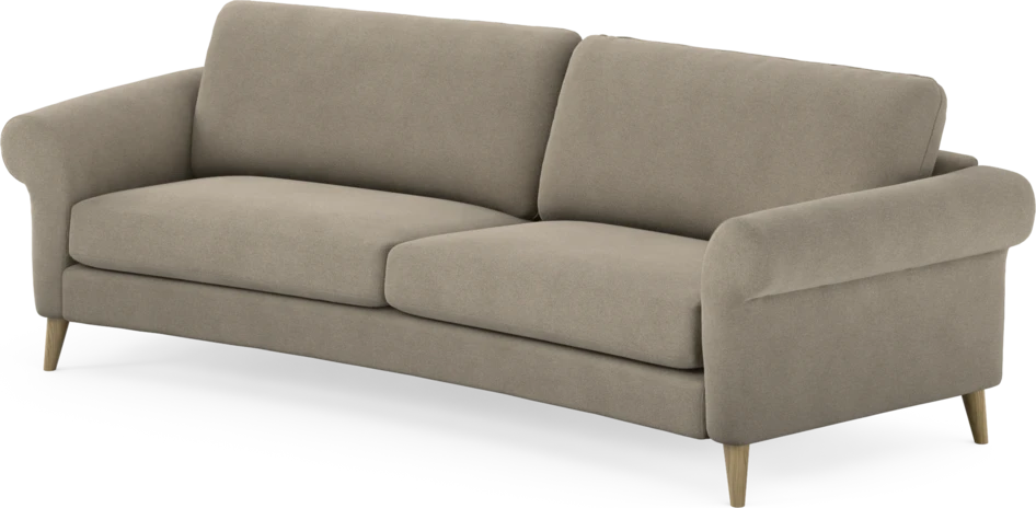 Bridge - 3-sits soffa svängd - Beige