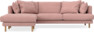 Harper - 4-sits med schäslong vänster - Rosa