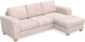 Friday - 3-sits soffa med schäslong höger - Rosa