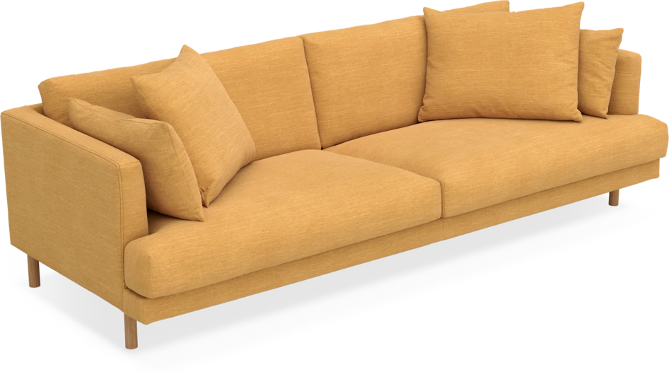 Harper - 4-sits soffa - Gul