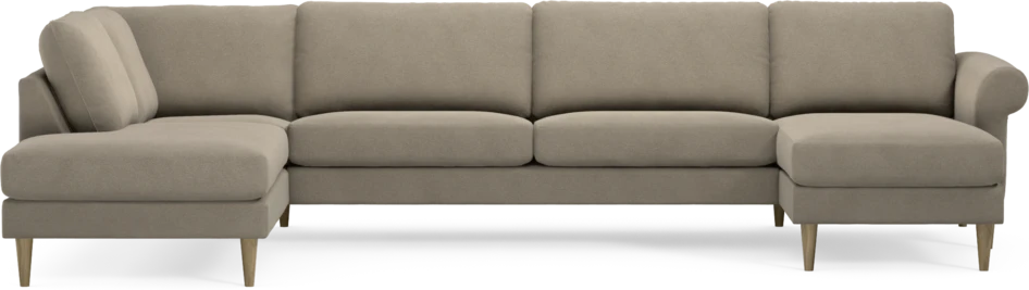Bridge - 3-sits soffa med divan vänster och schäslong höger - Beige