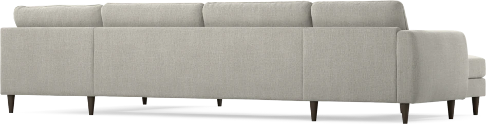Bridge - 3-sits soffa med schäslong vänster och divan höger - Grå