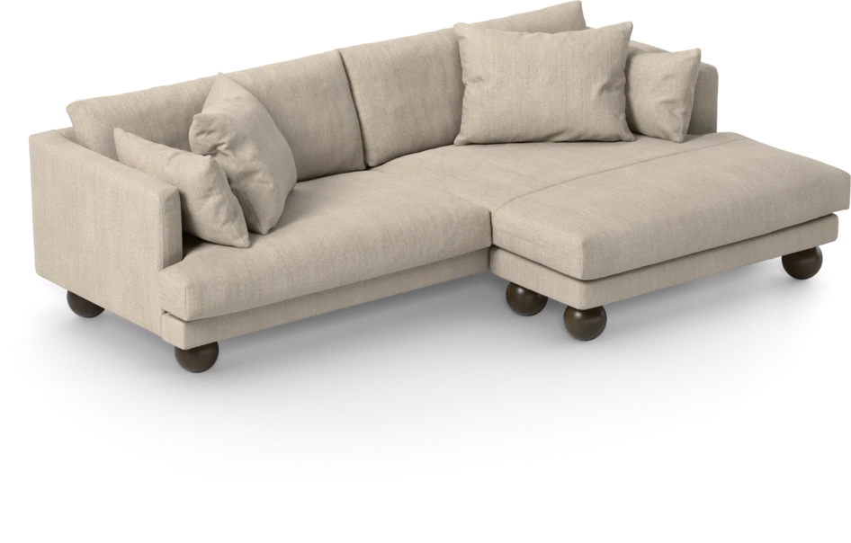 Harper - 4-sits med schäslong XL höger - Beige