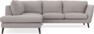 Madison - 2-sits soffa med divan vänster - Grå