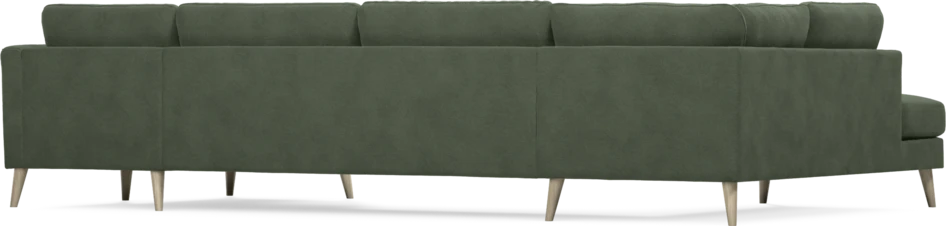 Bridge - 3-sits soffa med divan vänster och schäslong höger - Grön