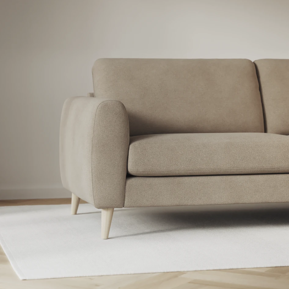 Bridge - 3-sits soffa med schäslong vänster och divan höger - Beige