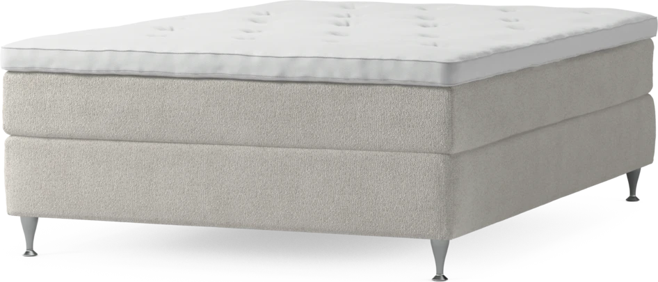 Delux Sense - Kontinentalsäng, enkelsäng 140 cm med bäddmadrass och sängben