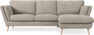 Madison Lux - 2-sits soffa med schäslong höger - Vit