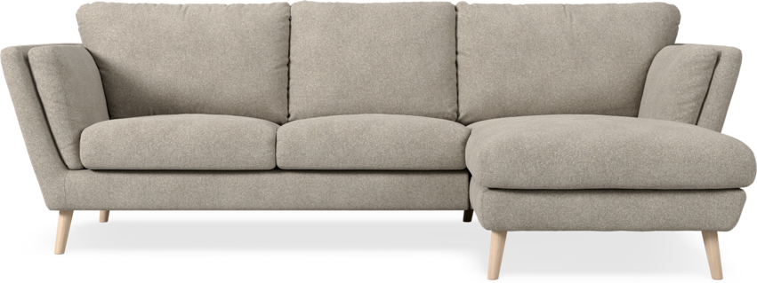 Madison Lux - 2-sits soffa med schäslong höger - Vit