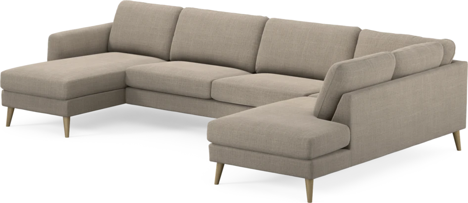 Bridge - 3-sits soffa med schäslong vänster och divan höger - Beige