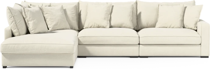 Rossi, 3-sits soffa med divan vänster