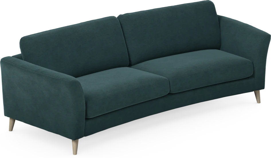 Bridge - 3-sits soffa svängd - Blå