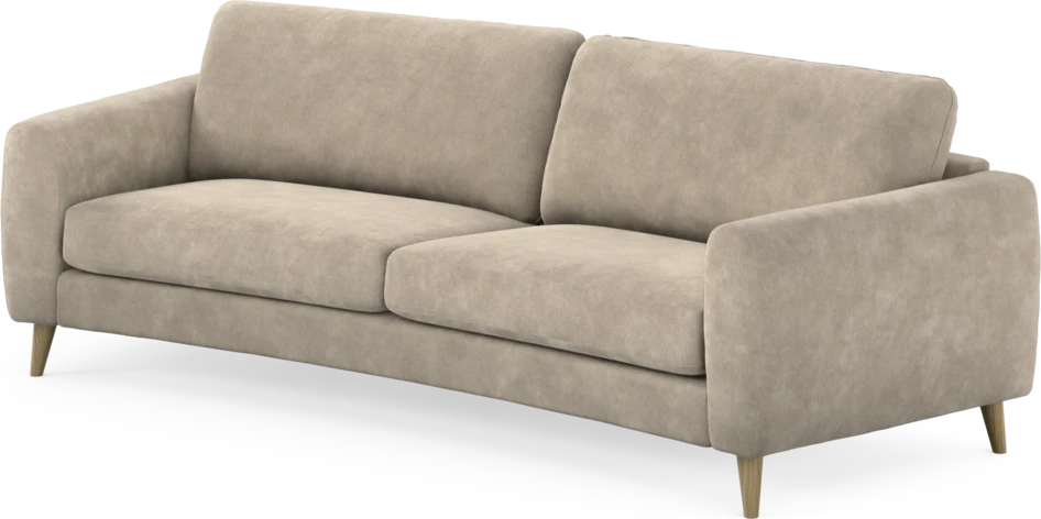 Bridge - 3-sits soffa svängd - Beige