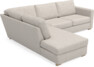 Friday - 2,5-sits soffa med divan vänster - Grå